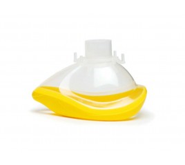 QuadraLite Maschera per Anestesia Intersurgical - Taglia Medium colore giallo - distribuite da O2 Med