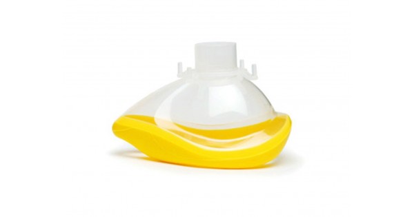 QuadraLite Maschera per Anestesia Intersurgical - Taglia Medium colore giallo - distribuite da O2 Med