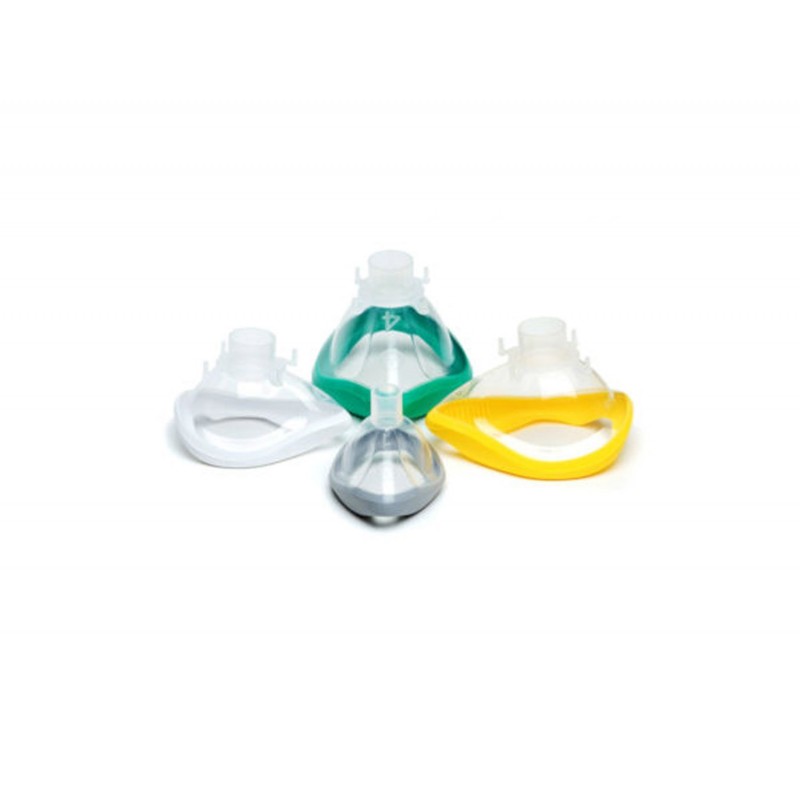 4 taglie QuadraLite Maschere per Anestesia Intersurgical - Tenuta Anatomica Senza Gonfiaggio  - distribuite da O2 Med