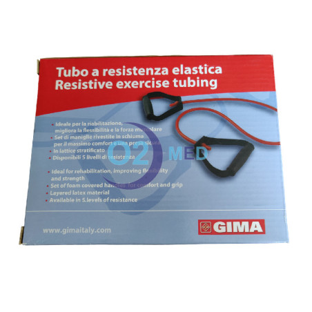 Banda elastica in Lattice con Maniglie 125 cm x 3 mm Gima