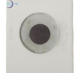 Elettrodo-monouso-per-ECG-radiotrasparente-rettangolare-28x44-adulti-e pediatrico-vista-posteriore - distribuito da O2 Med
