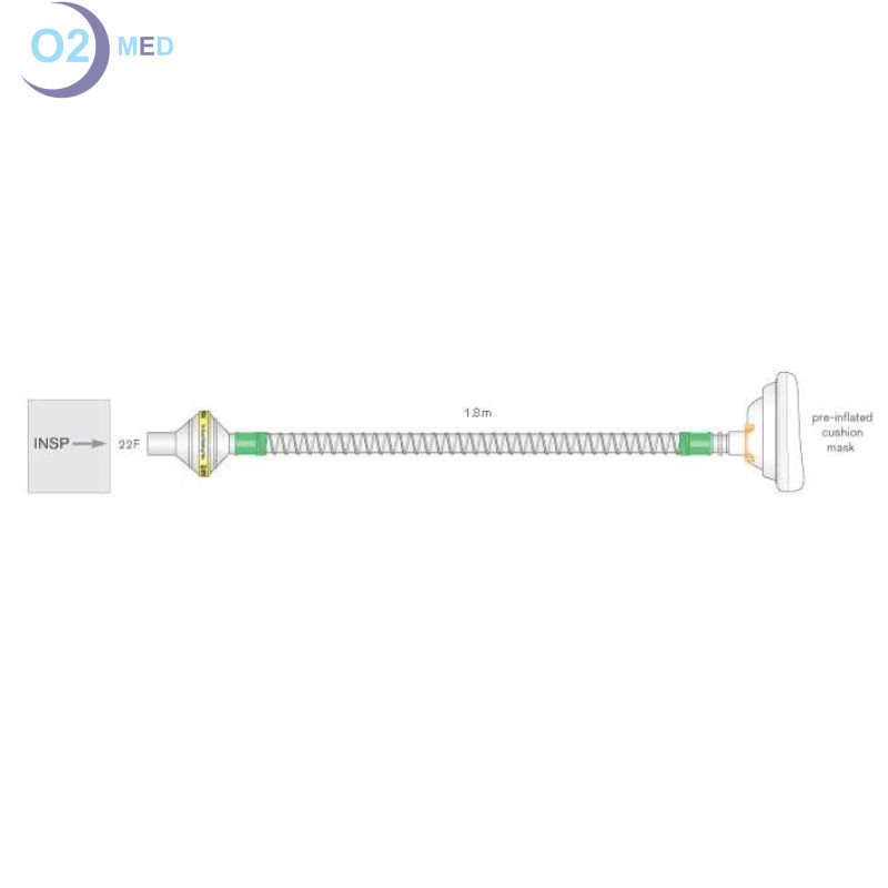 Circuito-respiratorio-Assistente-Tosse-1,80-mt. - distribuito da O2 Med