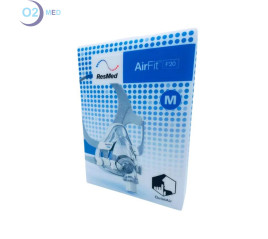 Confezione Maschera Airfit F20 taglia Medium Resmed  - distribuito da O2 Med