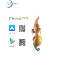 QR code per App su App Store e Play Store dedicata a Rinowash Doccia Nasale Micronizzata - distribuito da O2 Med