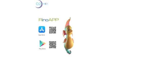 QR code per App su App Store e Play Store dedicata a Rinowash Doccia Nasale Micronizzata - distribuito da O2 Med