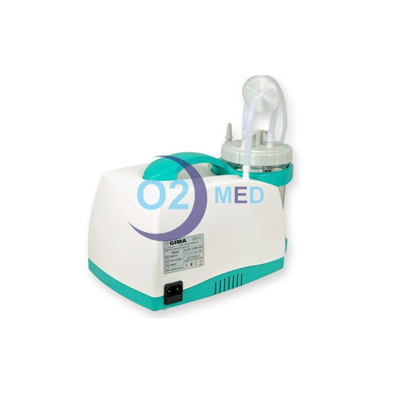 Aspiratore chirurgico Vega per l'aspirazione nasale orale e tracheale 16l/min O2 Med