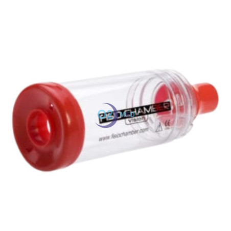 Distanziatore Fisio Chamber Vision Koo Medical con valvola d'ispezione distribuito da O2 Med