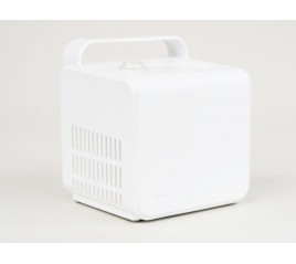 Soffio Cube aerosolterapia domiciliare con ampolla boccaglio e forcella nasale O2 Med
