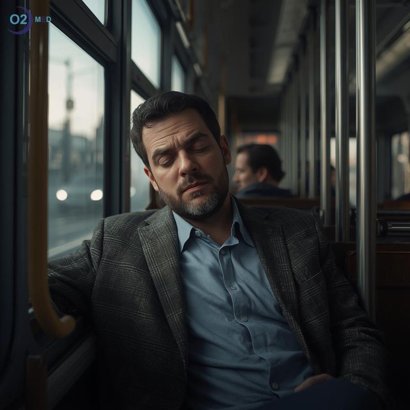 Uomo-con-sonnolenza-diurna-in-tram